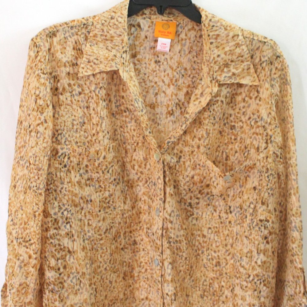 Ruby Rd., 24W, Leopard Print Blouse